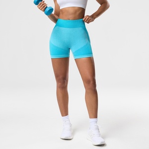 Pantaloncini <span class=keywords><strong>da</strong></span> Yoga per <span class=keywords><strong>Donna</strong></span> all'Ingrosso, Logo Personalizzato, Senza Cuciture, Traspiranti, a Vita Alta, Aderenti per Allenamento <span class=keywords><strong>e</strong></span> Ciclismo - Product Image 6