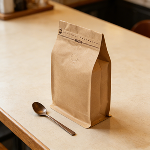 Bolsa de Papel Kraft con Fondo Plano YSH de 25g para Granos de Café, Tamaños de 1kg, Bolsas con Válvula y Cierre para Envasar Leche, Alimentos para Mascotas y Gelatina - Product Image 3