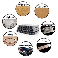 Alphabet Number Puncher Steel Die Metal Stamp 36Pcs Letter Number Jewelry Stamps Punch Set for DIY Belt Leather Craft Tool 3-6mm