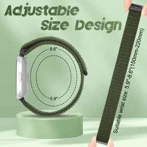 Bracelet de montre de remplacement en nylon sport réglable avec velcro pour <span class=keywords><strong>Fitbit</strong></span> <span class=keywords><strong>Versa</strong></span>/<span class=keywords><strong>Fitbit</strong></span> <span class=keywords><strong>Versa</strong></span> 2/<span class=keywords><strong>Fitbit</strong></span> <span class=keywords><strong>Versa</strong></span> <span class=keywords><strong>Lite</strong></span>/<span class=keywords><strong>Fitbit</strong></span> <span class=keywords><strong>Versa</strong></span> SE - Product Image 3