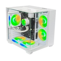 Boîtier PC Gaming en Verre Trempé OEM Pcooling Factory M-ATX/ITX avec Transmission Rapide USB 3.0, Tour Moyenne pour Ordinateur