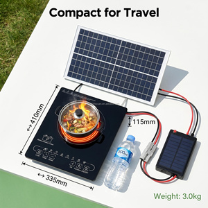 24V 48V Portable Single Burner Off-Grid Induction Cooker/<b>Stove</b> With Battery Power for Car & Household Use 2100W Power Instant & - Product Image 3