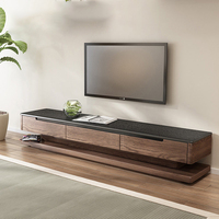 Meuble TV le plus récent et design luxueux pour salon, tables TV en bois, meubles de rangement pour la maison, consoles avec table basse