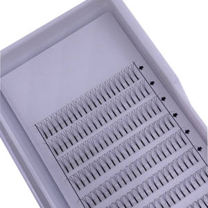 उच्च गुणवत्ता 0.10 मिमी हस्तनिर्मित सी कर्ल पलक एक्सटेंशन <span class=keywords><strong>3d</strong></span> <span class=keywords><strong>4d</strong></span> <span class=keywords><strong>5d</strong></span> 6 डी कोरियन pbt फाइबर 8-18 मिमी पूर्वनिर्मित प्रशंसक 0.07 मिमी वॉल्यूम पलक - Product Image 1