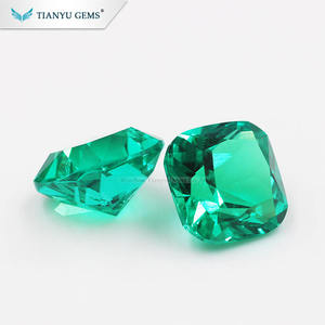 Nuovo Arrivo Smeraldo <span class=keywords><strong>Verde</strong></span> Creato in Laboratorio Taglio Cuscino 7x7mm <span class=keywords><strong>Verde</strong></span> Intenso Trattato Termicamente con Cambiamento <span class=keywords><strong>di</strong></span> <span class=keywords><strong>Colore</strong></span> Gemma Sciolta Prezzo <span class=keywords><strong>di</strong></span> Fabbrica - Product Image 1