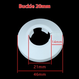 الصالح لتسخين المياه وتكييف الهواء غطاء مثقب جدار الأنابيب PP أنيق - Product Image 3