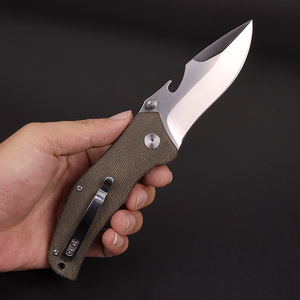 Dao Bán Buôn Dao Sinh Tồn Cắm Trại Bằng Thép OEM D2 Trung Quốc Dao Săn Bắn Bỏ Túi Có Tay Cầm Micarta Chống Trượt - Product Image 5