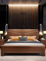 Lits en bois avec rangement, design moderne, cadre en bois de 180 cm, pour la maison et l'hôtel, lits doubles de style antique pour chambre à coucher, taille king size