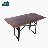 WEKIS Offre spéciale Table et chaise pliantes Restaurant bon marché Tables de banquet de mariage pour événement Pieds de table pliante de banquet