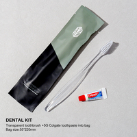 Fournitures hôtelières en gros certifiées CE, kits d'accueil personnalisés pour hôtels, brosses à dents, articles de toilette portables pour chambres d'hôtel