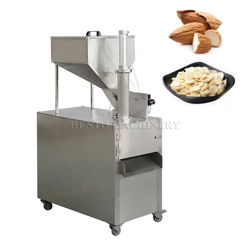 Intelligent Control Sliced Almond Nuts Machine / Sliced Cashews Maker Machine / Cashew Nut Cutting Machine