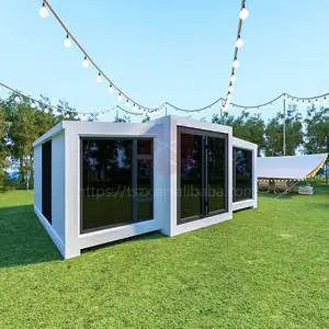 Uitschuifbare Volledige Badkamer Uitschuifbaar Containerhuis Gemaakt 20ft Uitbreidbaar Prefab Containerhuis Luxe 2 Slaapkamer Containerhuis