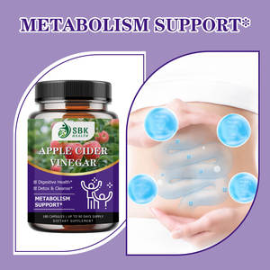 Complément Alimentaire en Capsules de Vinaigre de Cidre de Pomme Marque Blanche OEM pour Favoriser la Santé Digestive et Soutenir la Fonction de Détoxification et de Nettoyage - Product Image 4