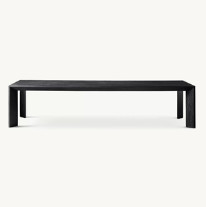 Table à manger rectangulaire en chêne naturel <span class=keywords><strong>Arles</strong></span>, style Sassanide moderne et contemporain - Product Image 5