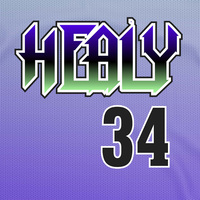 Maillot de basket Healy 34 sublimé, col en V, sans manches, en mesh, unisexe adulte, imprimé dégradé violet-vert, léger