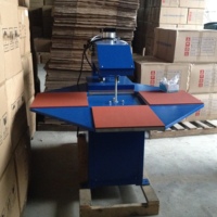 Mesin press panas termal printer linen 4 meja putar multifungsi kecepatan tinggi untuk kain tekstil katun sublimasi