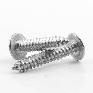 100 pièces/sac Vis autotaraudeuses à tête fraisée cruciforme en acier au carbone zingué pour bois M3-M6 métriques - Product Image 2