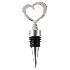 Heart Shaped <b>Wine</b> <b>Stopper</b> Silver Zinc Alloy Wedding Gift Boxed Party Favor - Product Image 3