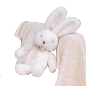 2022促销定制兔子毛绒玩具可爱毛绒小白兔玩具