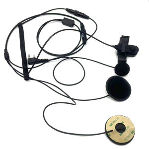 ชุดหูฟังติดหมวกกันน็อคแบบ 2 พิน สำหรับมอเตอร์ไซค์ พร้อมไมโครโฟน PTT แบบซ่อนในหูฟัง <span class=keywords><strong>ใช้</strong></span>สำหรับ<span class=keywords><strong>สื่อสาร</strong></span>แบบอินเตอร์คอม สำหรับ <span class=keywords><strong>Icom</strong></span> F3/VERTEX VX-310 - Product Image 1