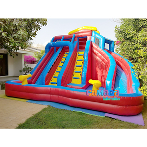 Nhà Máy Giá Nước Trượt Trẻ Em Nước Lớn Hồ Bơi Công Viên <span class=keywords><strong>Inflatable</strong></span> Lâu Đài <span class=keywords><strong>Bouncy</strong></span> Trượt Với Trượt Nước Và Lớn Hồ Bơi - Product Image 5