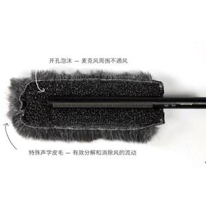 แผ่นบังลมขนสัตว์เทียมกันลมสำหรับไมโครโฟนแบบสั้น Dead Cat Outdoor สำหรับ Rode Ntg3 Pop Filter Me66 MKH416 418 <span class=keywords><strong>SONY</strong></span> 670 678 680 - Product Image 5