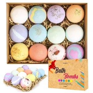 Miễn Phí Vận Chuyển Bao Bì Tùy Chỉnh Nhãn Hiệu Riêng Handmade Hữu Cơ Tự Nhiên Tinh Dầu Rose SPA Bubble Bath 12 Mùi Hương Tắm Bom