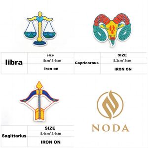 New Computer Embroidery Iron on Twelve Constellations Theme Patch for Kids Clothes Hat Notebook Decoration - Product Image 3