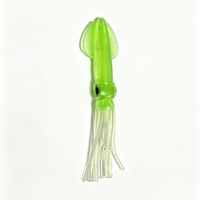 Nouvelle Leurre de pêche en mer Bellance OEM 7,5 cm 4g, Calamar réaliste double couche, Appât souple en PVC, Calamar lumineux pour eau de mer