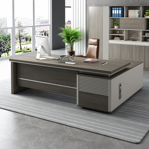 Venta al por mayor de muebles de oficina modernos Boss Luxury Table Escritorio de oficina en forma de L para Ejecutivo/gerente/CEO - Product Image 1