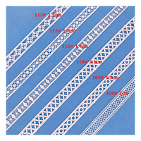 Dentelle décorative en polyester brodée de fleurs en soie de lait de 1 à 3 cm pour la couture et la finition des escaliers – Vente en gros