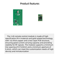 Module émetteur-récepteur sans fil 2,4 GHz, télécommande TX + RX, kit PCBA, maison intelligente, industrie, contrôle de jouets, carte mère