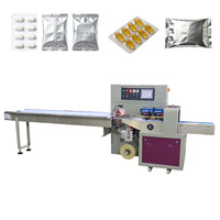 Machine d'emballage automatique sous blister pour cartes de pilules, film en rouleau flowpack, pochettes blister pour huile de poisson