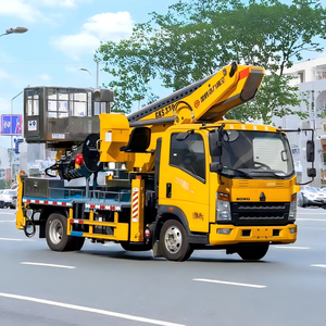 รถกระเช้าติดตั้งบนรถบรรทุกดีเซล HOWO ใหม่ ยกสูง 33 เมตร มาตรฐานไอเสียยูโร 3 และเครื่องยนต์ <150 แรงม้า - Product Image 1