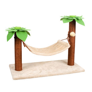 Árbol para Gatos con Diseño de Planta Verde, Rascador, Hamaca, Casa, Muebles de Madera para Gatos, Torre para Mascotas - Product Image 1