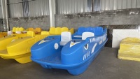 Bateaux électriques de divertissement nautique à coque en acier, formes variées, pour le surf en eaux océaniques, capacité de 5 à 7 personnes, vente directe d'usine