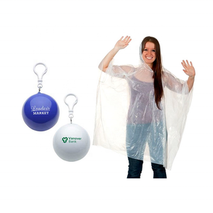 Impermeable Desechable de Plástico Transparente al por Mayor con Estuche de Bola, Poncho de Lluvia de Emergencia de Un Solo Uso - Product Image 4
