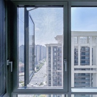 Ventana Abatible Manual Ecológica ZEYI con Diseño Antirrobo y Pantalla Protectora para Uso Residencial
