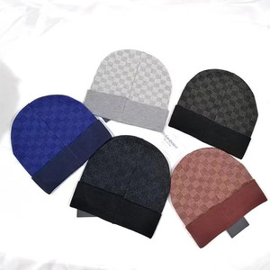 Mùa Thu Mùa Đông Mới Mens Womens Có Thể Đảo Ngược Beanie Thiết Kế Len Jacquard Dệt Kim Hat Đa Chức Năng Ấm Áp Hình Ảnh Phong Cách - Product Image 2