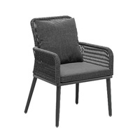 Ensemble de chaise et table en rotin de style nordique pour l'extérieur, imperméable et résistant aux rayons UV, pour cour, balcon, villa