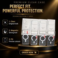 Casing Ponsel Akrilik Transparan Magnetik Untuk A16/A17/A06/A07/A36/A56/A57 - Merek JiaoJin Pelindung Handphone
