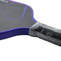 Raquette de pickleball T800 en fibre de carbone 3K thermoformée, 16 mm, nid d'abeille, durable, pliable, légère, puissante, OEM