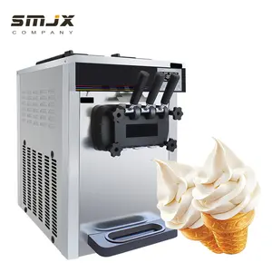 2023 Summer Hottest Chinese Commercial Automatic Ice Cream Machine Maker 3 Flavor Soft Serve Ice Cream Machine Sweet Dessert