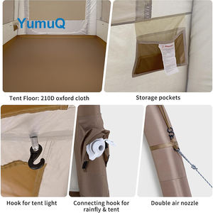 Tente de camping gonflable étanche en TPU Oxford Kawagebo Kamp (KK) 7,2' x 7,2' - Product Image 6