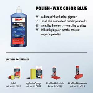 Pulidor y Cera para Autos Color Azul 500ml, Brillo Revitalizante y Protección para Pintura Automotriz Azul - Product Image 3