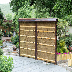 Clôture et écran en <span class=keywords><strong>bambou</strong></span>, soie et bois de style japonais pour la décoration de jardin, de cour et de paysage - Product Image 3