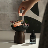 Ensemble cadeau d'aromathérapie à l'huile essentielle de cire de soja de qualité hôtelière, écran LED, biodégradable, non toxique, fait main, Noël
