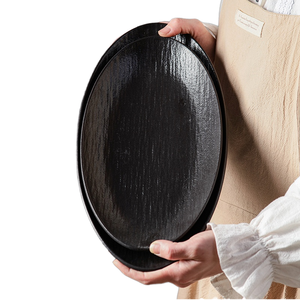 <span class=keywords><strong>Piatto</strong></span> di pesce moderno Extra Large ovale in ceramica con bordo curvo <span class=keywords><strong>piatto</strong></span> d'autore per hotel e feste per stoviglie di celebrità su Internet - Product Image 6