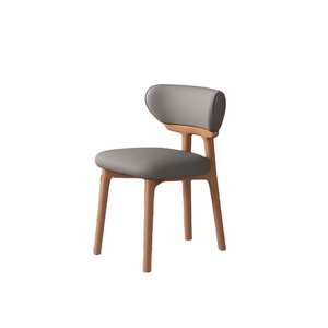Chaise de salle à manger nordique, style design simple et luxueux, en bois massif, pour la maison, les hôtels, les restaurants, chaise confortable L036 - Product Image 2