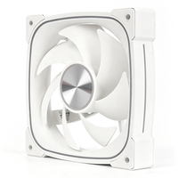 Ventilateurs silencieux XINMAI blancs de 120 mm avec éclairage ARGB, ventilateurs de refroidissement PWM pour boîtier d'ordinateur, ventilateur de refroidissement pour processeur de jeu